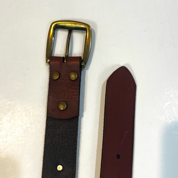 Nocona Men's Shotgun Shell Concho Bullet Leather Belt with Brass Buckle Cowboy - Picture 3 of 6